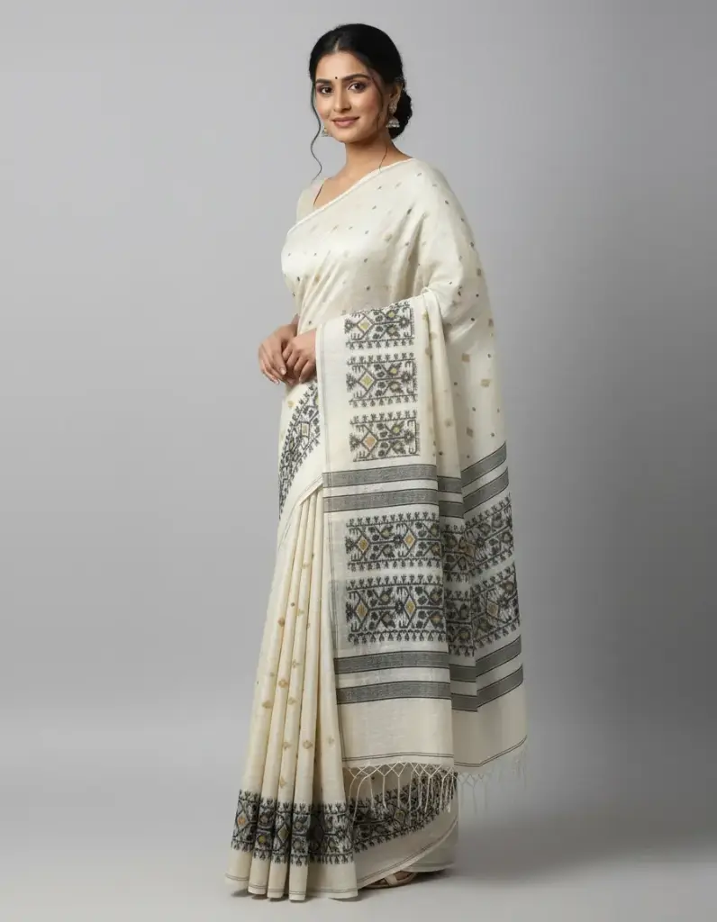 [Saree-GCHTOS-010] Authentic Pure Tossor Jamdani Saree