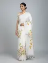 Mull Cotton Father Soft Hand Paint Saree