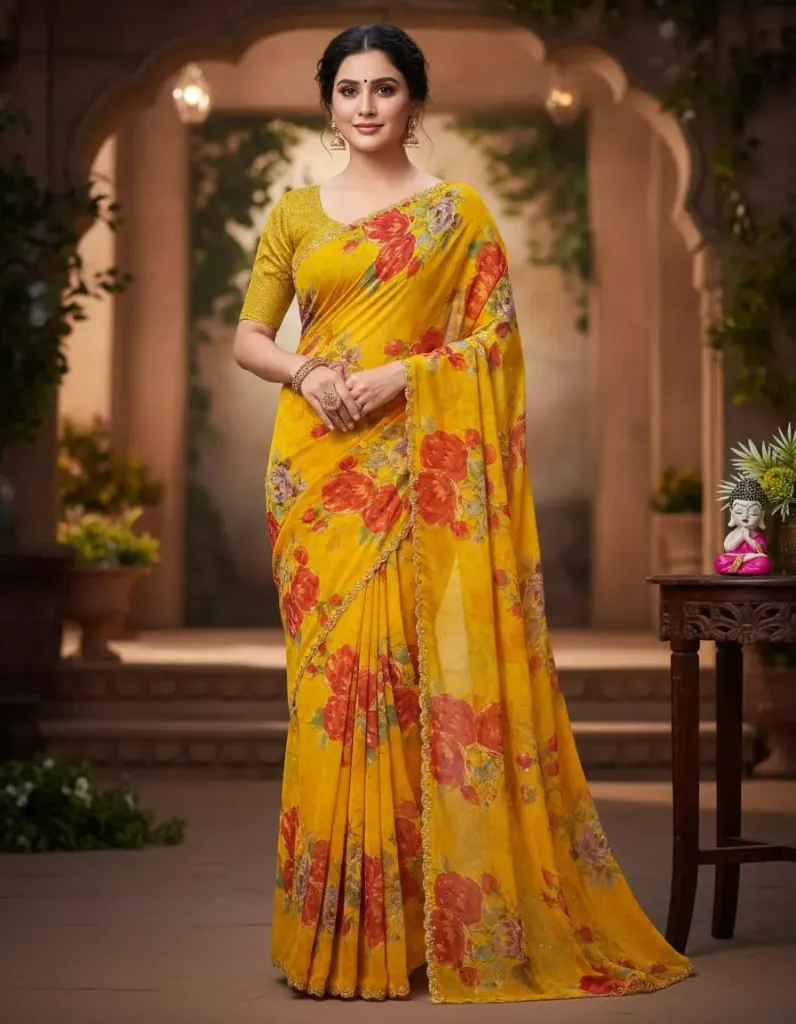 Exclusive Chinon Saree