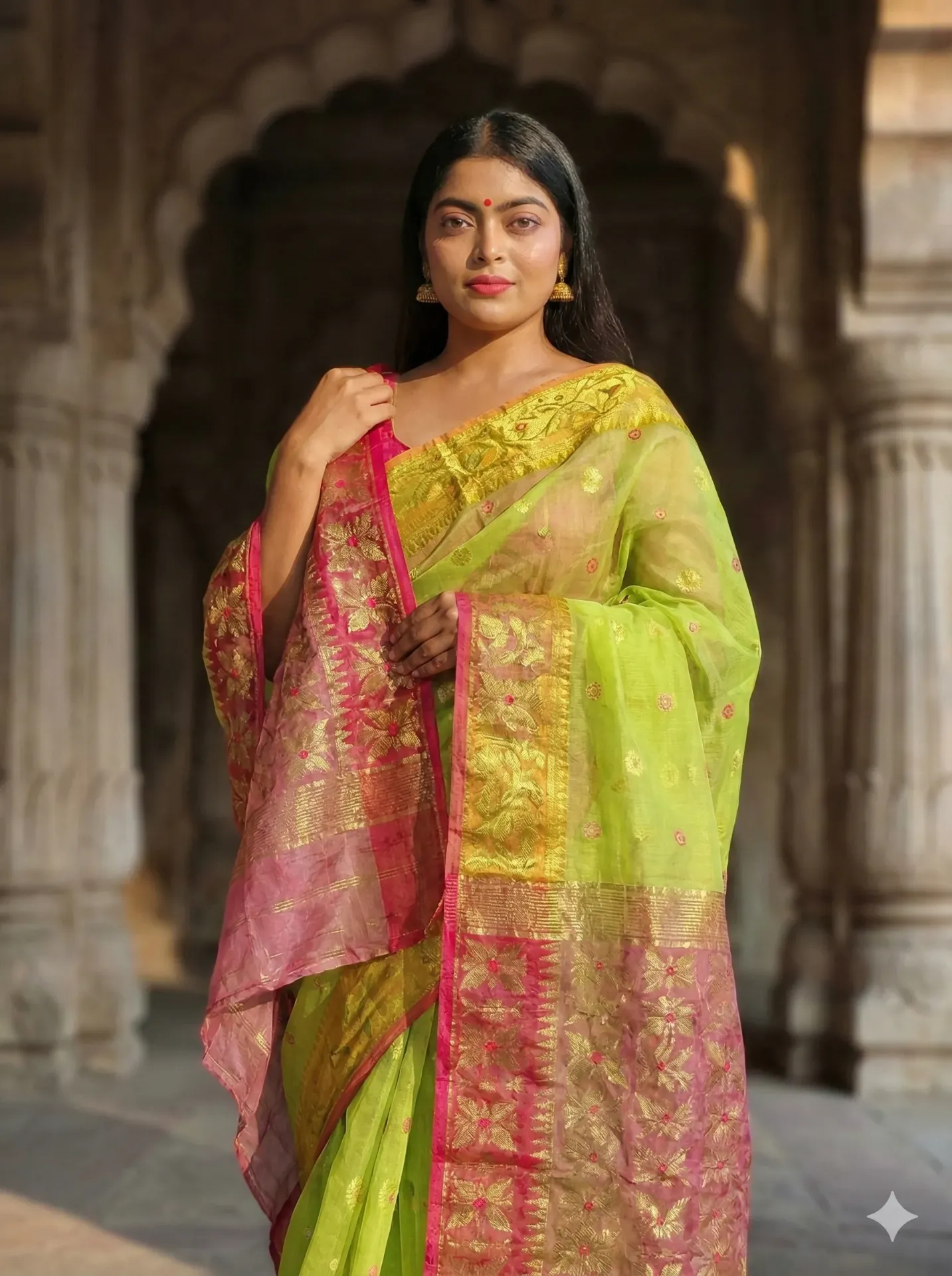 Dhakai Jamdani Saree